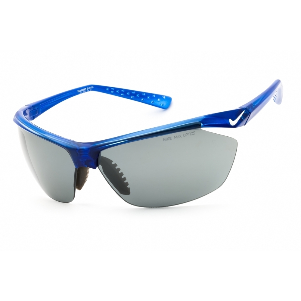 NWT Nike TAILWIND MI EV0491 Sapphire Blue Shield 72mm Sunglasses